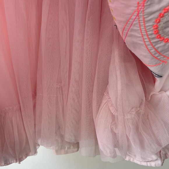 Mini Boden Pink Dress with Colorful Butterfly Design - Picture 11 of 11